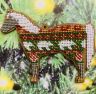Сами с усами. Набор для вышивания "Лошадка "Мишкин Новый год", 12,5х10,5 см, арт. С190-09