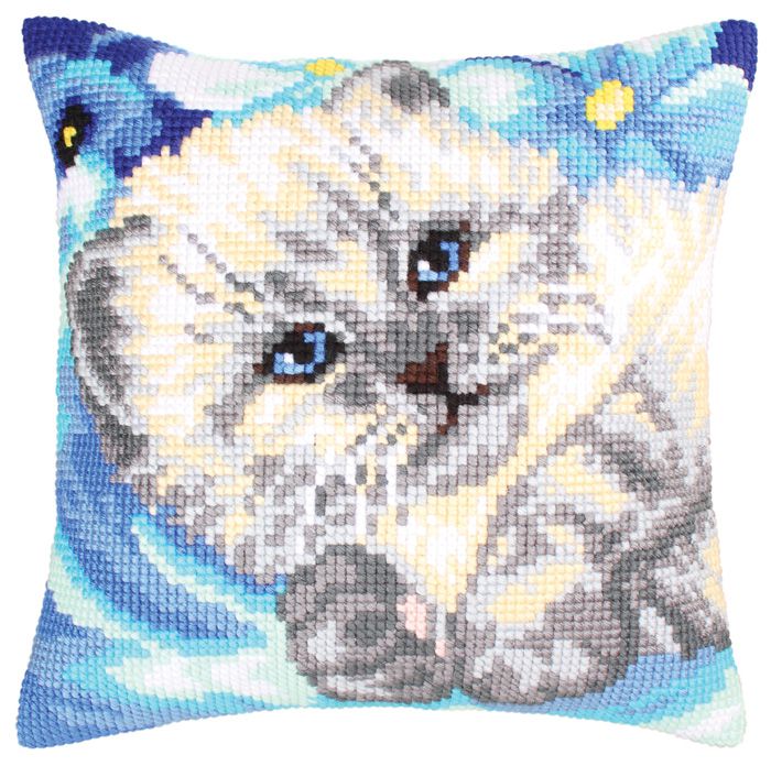 Набор для вышивания крестом Collection D'Art "Шотландский котик" 5202