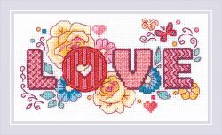 1853 Набор для вышивания Риолис "Love"